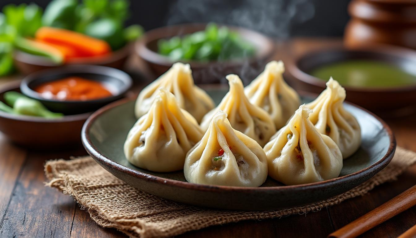 découvrez notre délicieuse recette tibétaine de momos végétariens, savoureux et faciles à préparer, parfaite pour un repas sain et exotique.