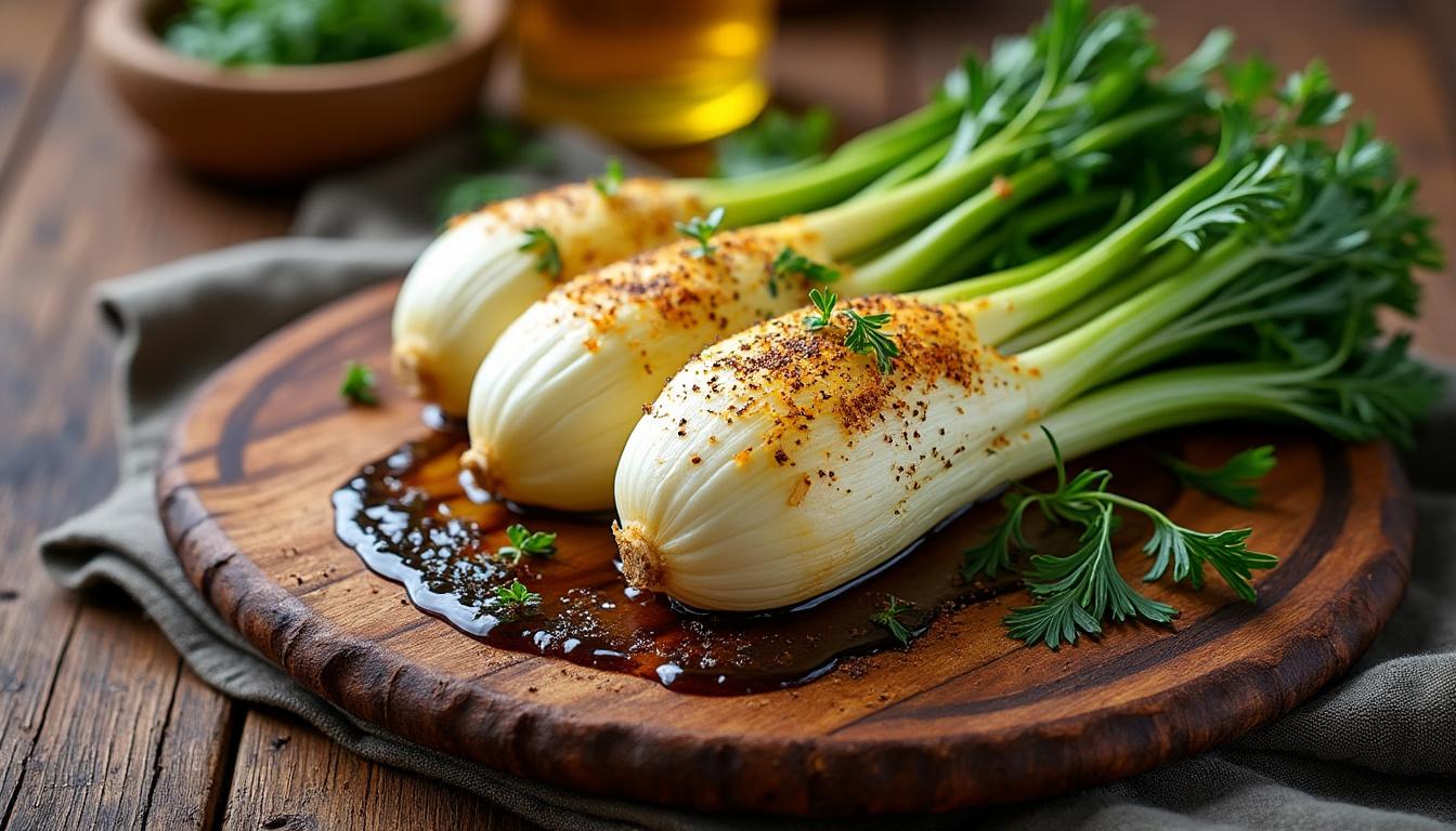 découvrez notre recette simple et savoureuse de fenouil rôti au four, idéale pour un accompagnement délicieux et sain.
