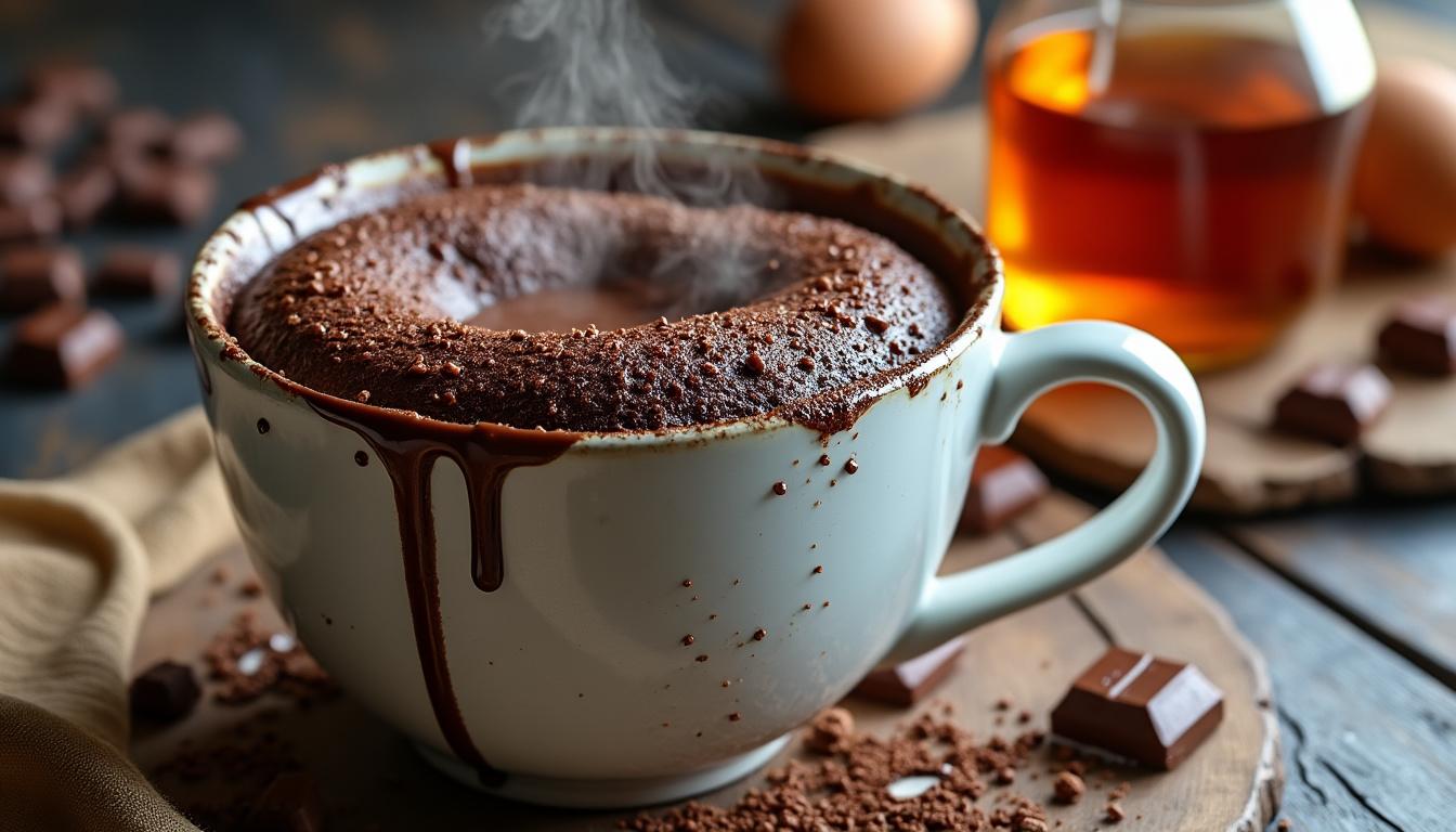 découvrez notre recette facile et rapide de mug cake nutella sans œuf, idéale pour une pause gourmande en un instant.