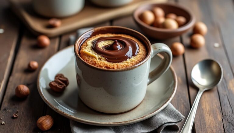 découvrez notre recette facile et rapide de mug cake nutella sans œuf, pour une pause gourmande et réconfortante en quelques minutes seulement.