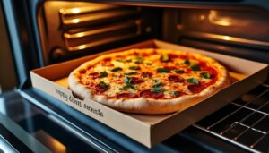 découvrez s'il est sûr et efficace de réchauffer une pizza directement dans son carton au four, et nos conseils pour une pizza chaude et croustillante.