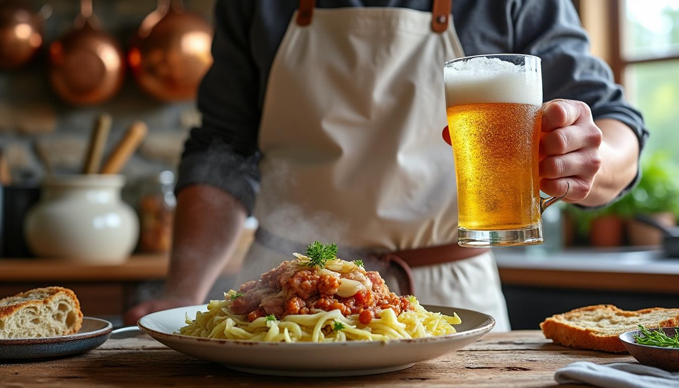 découvrez quelle bière choisir pour accompagner parfaitement votre choucroute et révéler toutes ses saveurs.