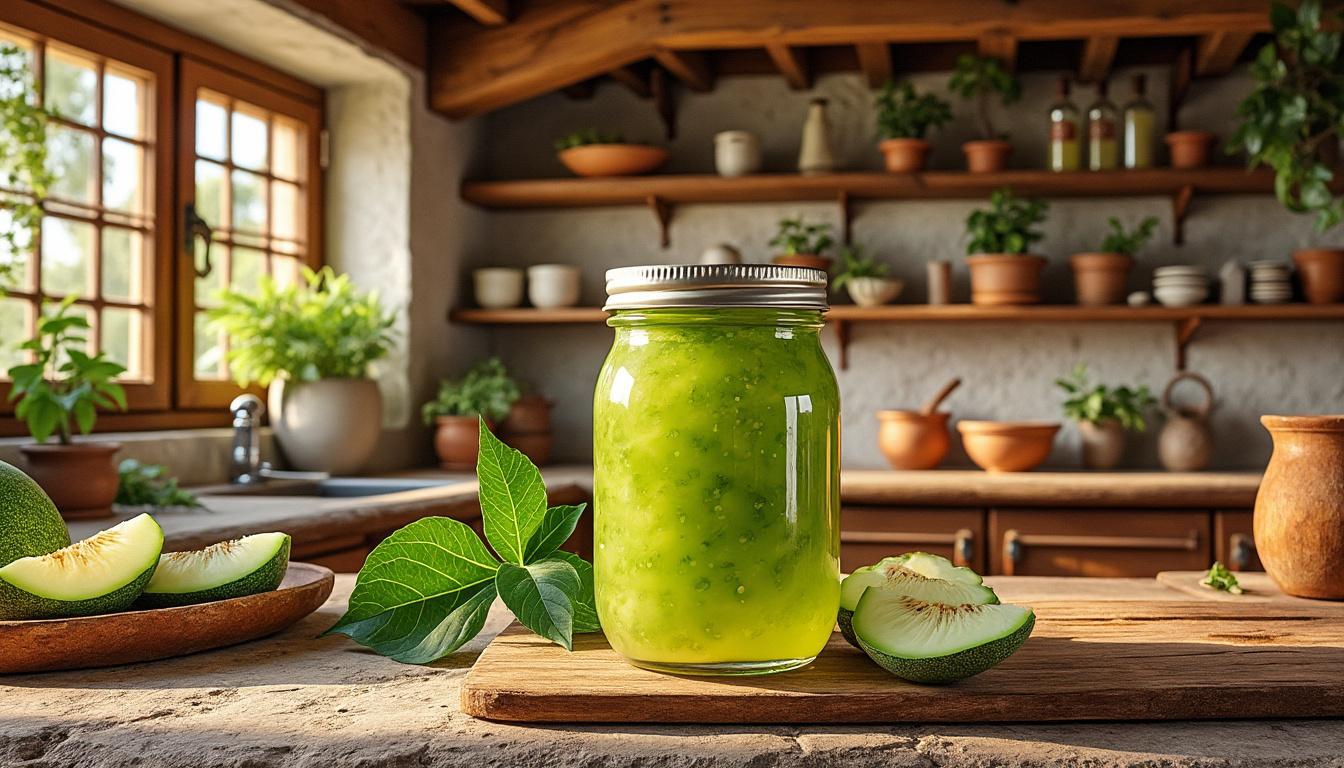 découvrez le délice d'espagne : une confiture artisanale de melon vert, savoureuse et authentique, idéale pour un moment gourmand unique.