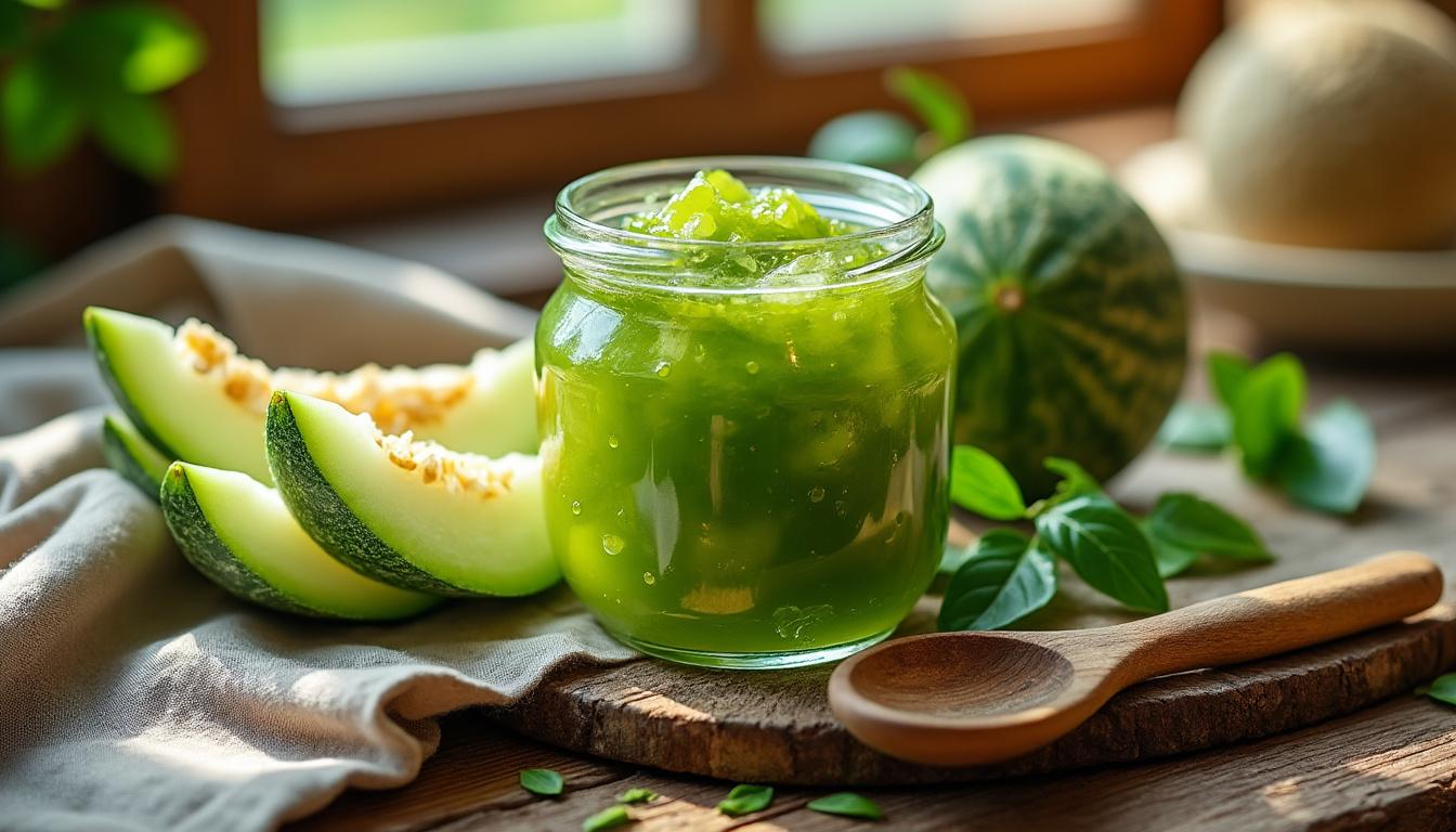 découvrez la confiture artisanale de melon vert délice d'espagne, un trésor gourmand alliant saveurs fraßches et douceur naturelle pour régaler vos papilles.
