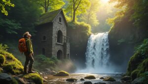 partez à l'aventure magique à la cascade du moulin de vulvoz, accompagné de votre fidèle chien, pour une exploration pleine de nature et d'émerveillement.