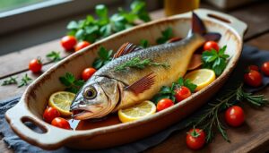 découvrez comment préparer un rouget au four rapidement avec cette recette facile et express, parfaite pour un repas savoureux en toute simplicité.