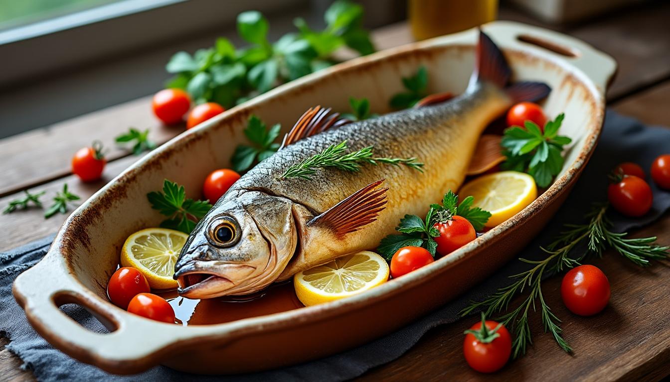 découvrez comment préparer un rouget au four rapidement avec cette recette facile et express, parfaite pour un repas savoureux en toute simplicité.