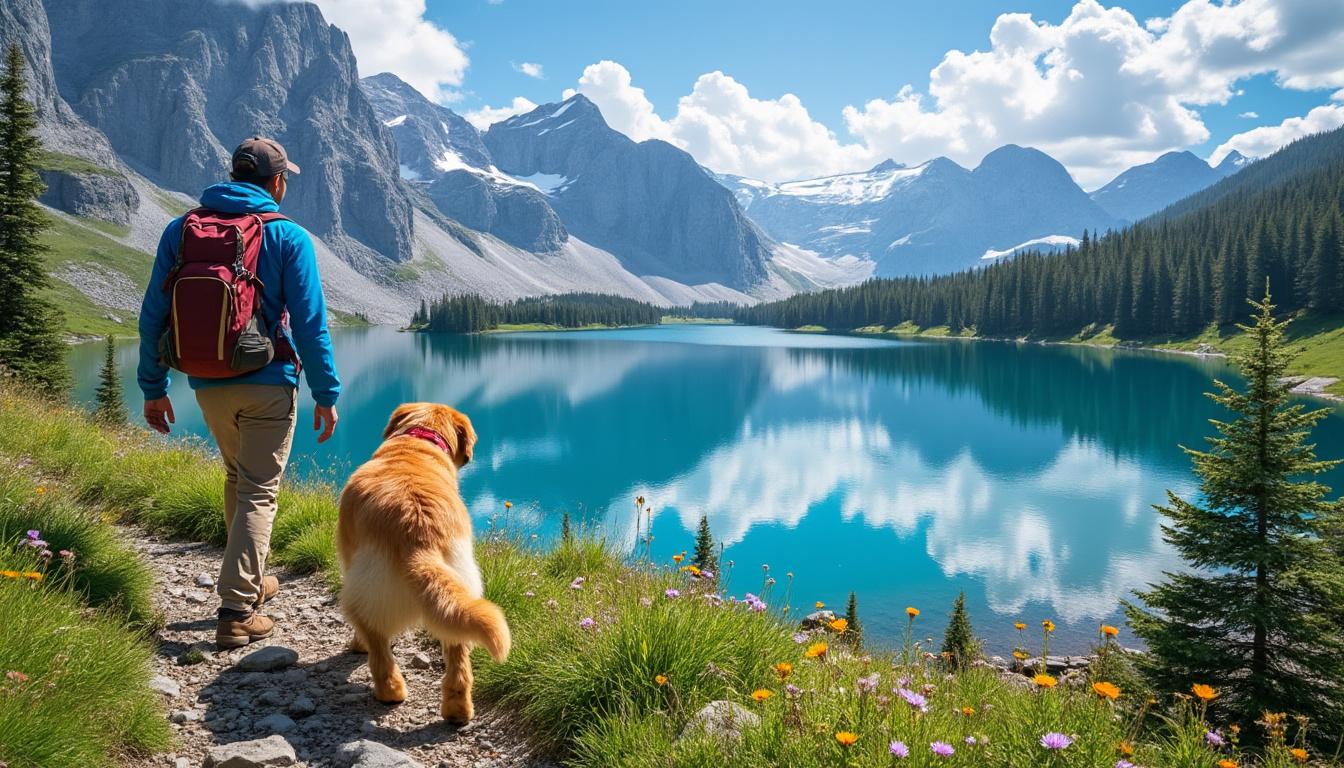 découvrez une escapade inoubliable au belvédère du regardoir avec votre fidèle compagnon à quatre pattes, alliant nature, détente et moments complices.