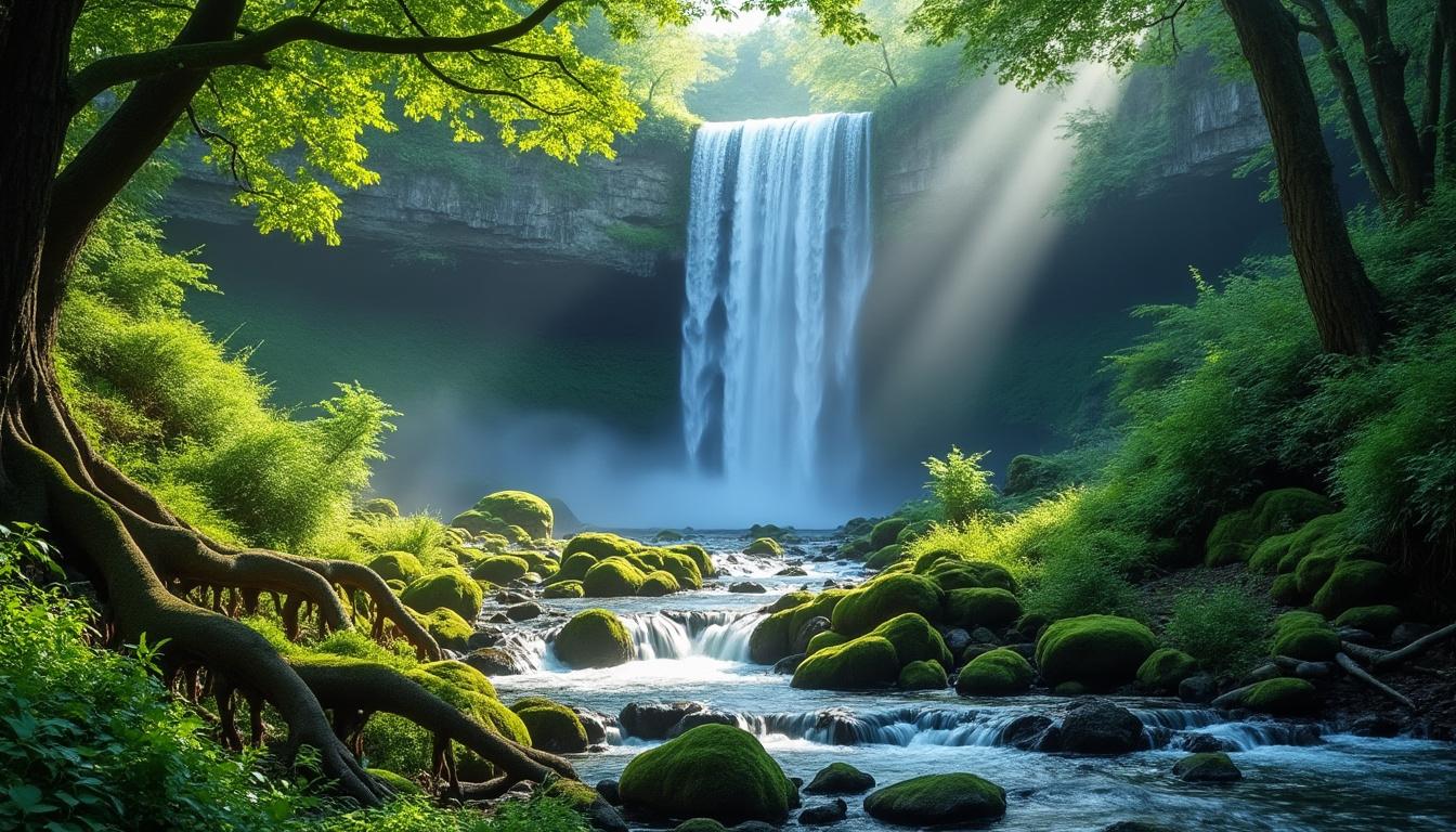 explorez la magie naturelle de la cascade enchanteuse du petit gland, un lieu paisible et pittoresque idéal pour les amoureux de la nature et les aventuriers.