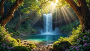 explorez la beauté naturelle et le charme magique de la cascade enchanteuse du petit gland, un trésor caché à découvrir absolument.