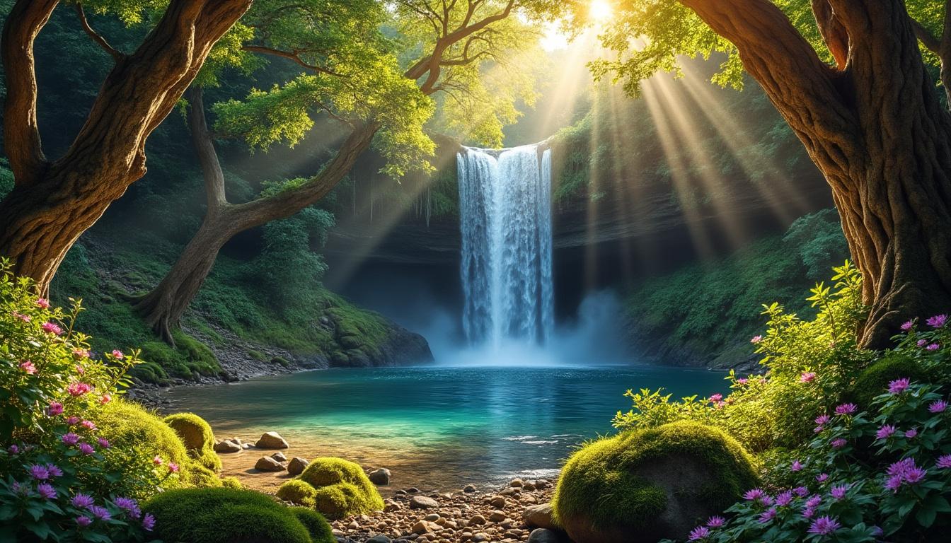 explorez la beauté naturelle et le charme magique de la cascade enchanteuse du petit gland, un trésor caché à découvrir absolument.