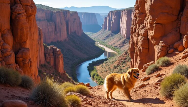 découvrez une aventure canine inoubliable au canyon des gueulards, entre randonnées captivantes et paysages à couper le souffle, parfaits pour les amoureux de la nature et des chiens.