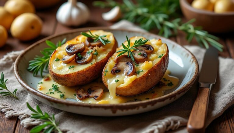 savourez la pomme de terre farcie campagnarde du prince, un délice rustique qui vous transporte au cœur des saveurs authentiques et traditionnelles.