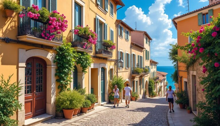 découvrez la vieille ville de menton, un véritable tableau vivant aux couleurs éclatantes, digne d’une carte postale, entre ruelles pittoresques et charme méditerranéen.